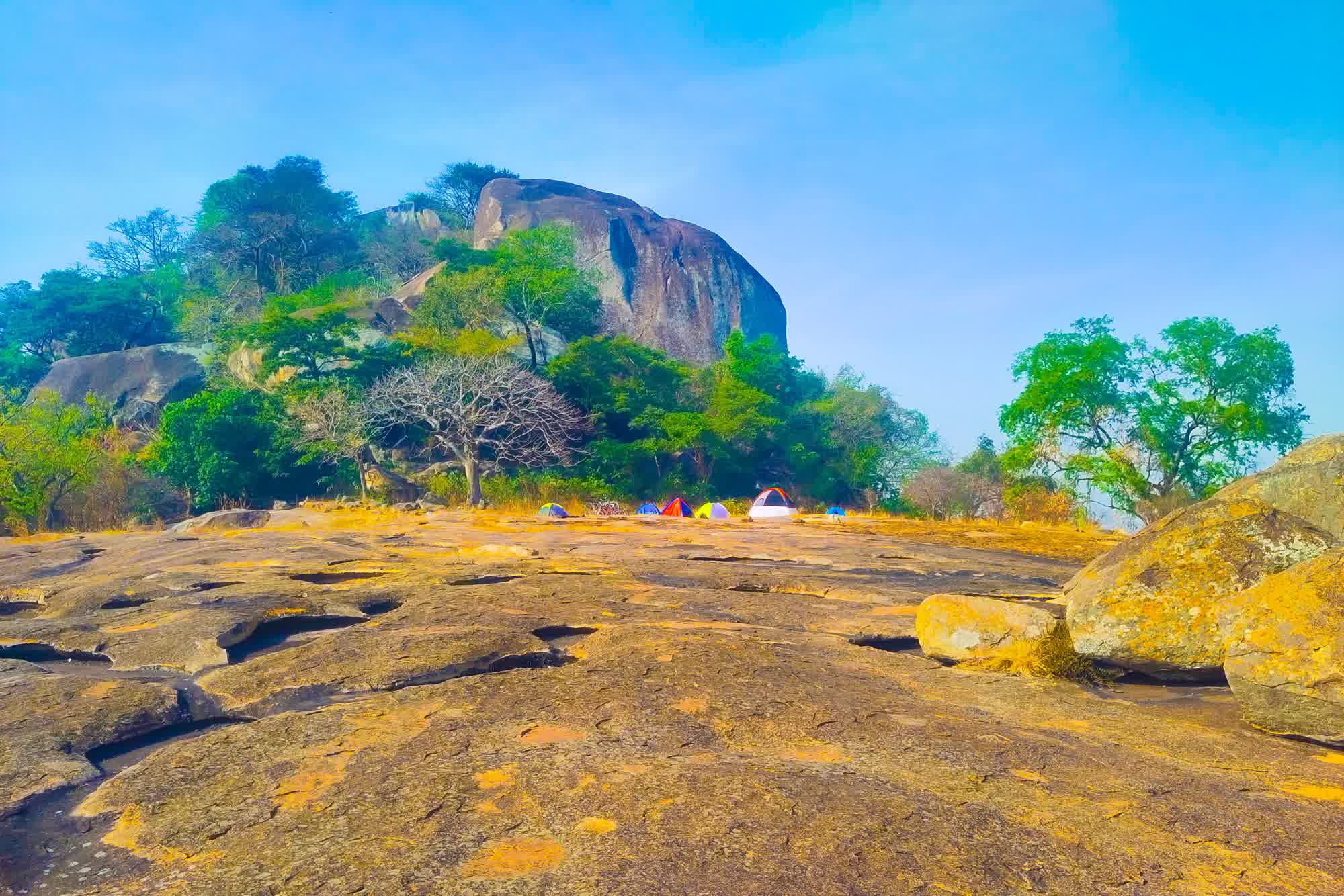Ajulu Rock Climbing on Bike trip from Gulu