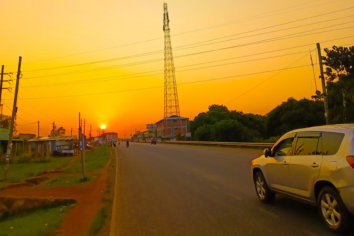 Evening during Gulu Bike Tours