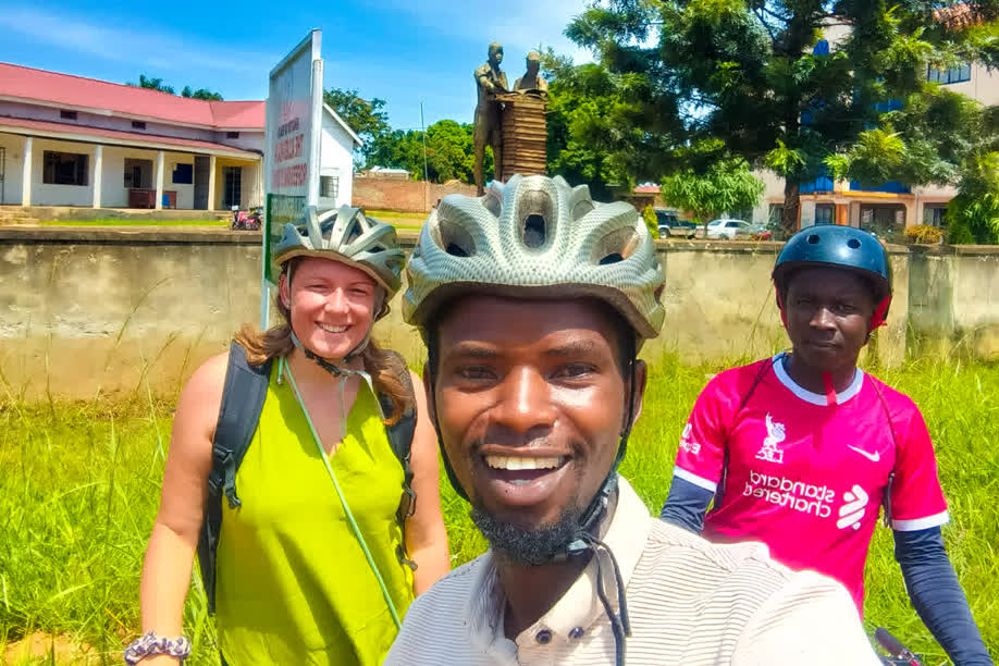 Happy during Gulu Bike Tours