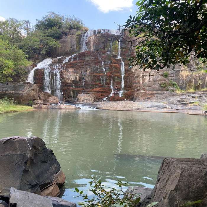 Aruu falls, during dry season Aruu falls, during dry season