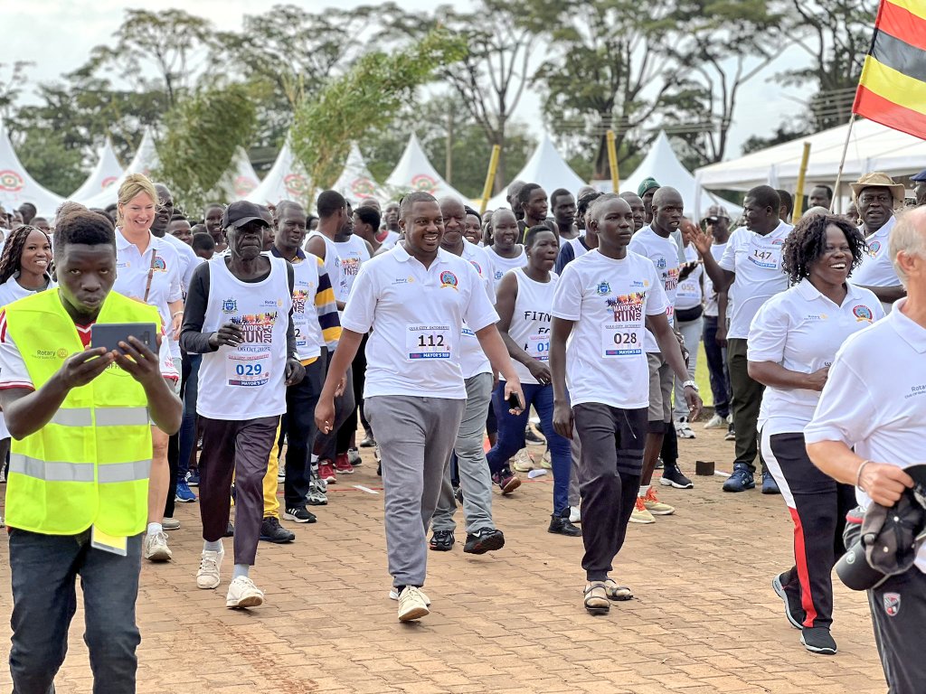 Mayor's run duirng the Gulu Oktoberfest opening